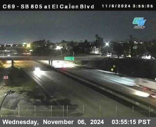 SB 805 at El Cajon Blvd (On Ramp)