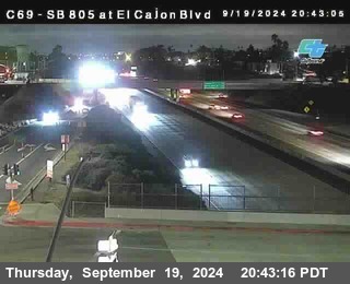 SB 805 at El Cajon Blvd (On Ramp)