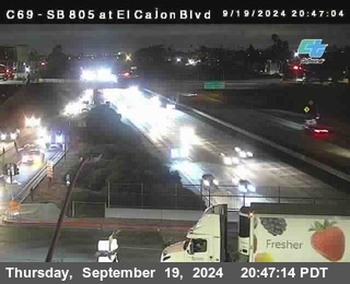 SB 805 at El Cajon Blvd (On Ramp)