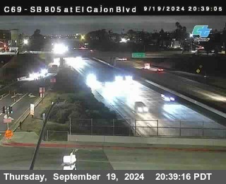 SB 805 at El Cajon Blvd (On Ramp)