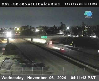 SB 805 at El Cajon Blvd (On Ramp)