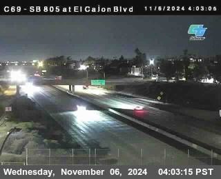 SB 805 at El Cajon Blvd (On Ramp)