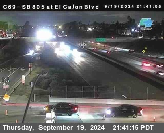 SB 805 at El Cajon Blvd (On Ramp)