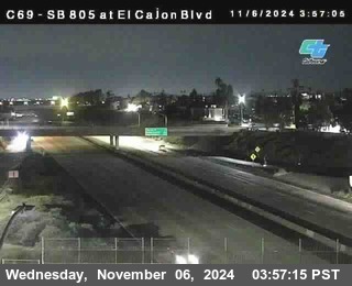 SB 805 at El Cajon Blvd (On Ramp)