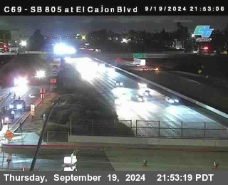 SB 805 at El Cajon Blvd (On Ramp)