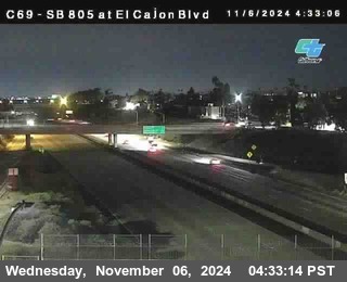 SB 805 at El Cajon Blvd (On Ramp)