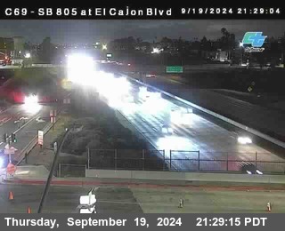 SB 805 at El Cajon Blvd (On Ramp)