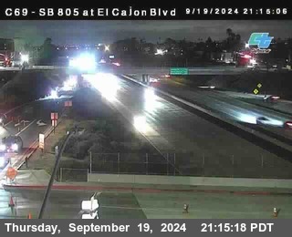 SB 805 at El Cajon Blvd (On Ramp)