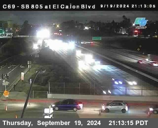 SB 805 at El Cajon Blvd (On Ramp)