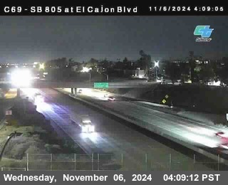 SB 805 at El Cajon Blvd (On Ramp)