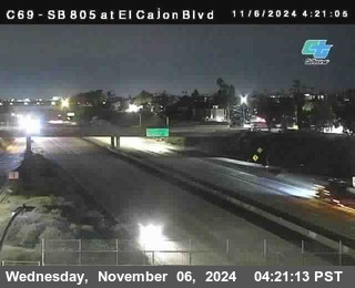 SB 805 at El Cajon Blvd (On Ramp)