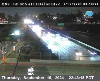 SB 805 at El Cajon Blvd (On Ramp)