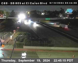 SB 805 at El Cajon Blvd (On Ramp)