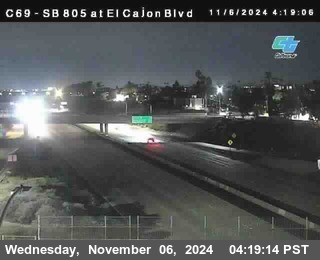 SB 805 at El Cajon Blvd (On Ramp)