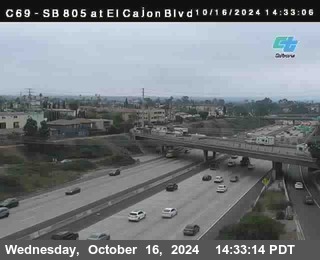 SB 805 at El Cajon Blvd (On Ramp)