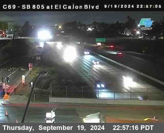 SB 805 at El Cajon Blvd (On Ramp)