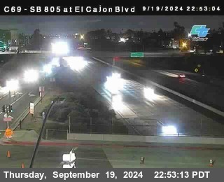 SB 805 at El Cajon Blvd (On Ramp)