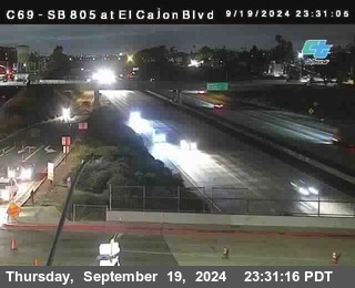 SB 805 at El Cajon Blvd (On Ramp)