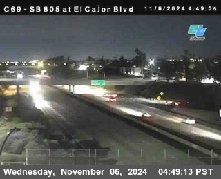 SB 805 at El Cajon Blvd (On Ramp)