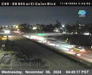 SB 805 at El Cajon Blvd (On Ramp)