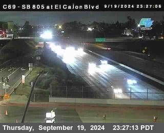 SB 805 at El Cajon Blvd (On Ramp)