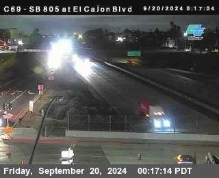 SB 805 at El Cajon Blvd (On Ramp)