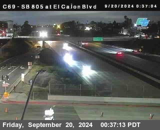 SB 805 at El Cajon Blvd (On Ramp)