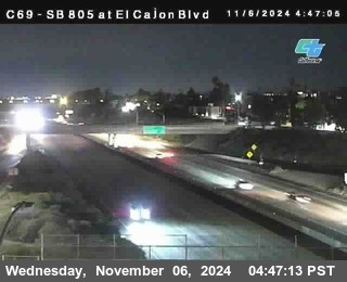 SB 805 at El Cajon Blvd (On Ramp)