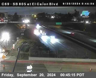 SB 805 at El Cajon Blvd (On Ramp)