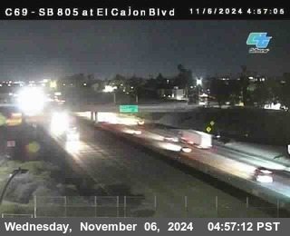 SB 805 at El Cajon Blvd (On Ramp)