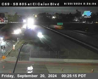 SB 805 at El Cajon Blvd (On Ramp)