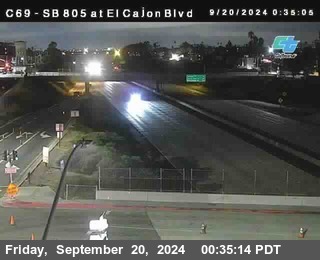 SB 805 at El Cajon Blvd (On Ramp)