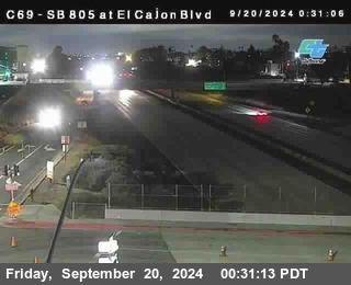 SB 805 at El Cajon Blvd (On Ramp)