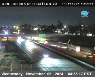 SB 805 at El Cajon Blvd (On Ramp)