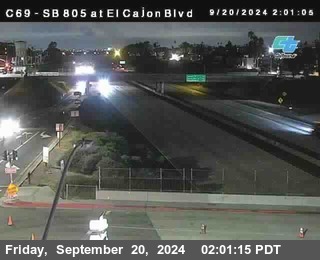 SB 805 at El Cajon Blvd (On Ramp)