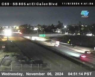 SB 805 at El Cajon Blvd (On Ramp)