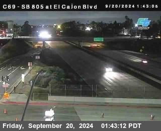 SB 805 at El Cajon Blvd (On Ramp)