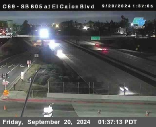 SB 805 at El Cajon Blvd (On Ramp)