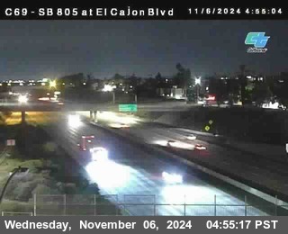 SB 805 at El Cajon Blvd (On Ramp)