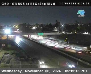 SB 805 at El Cajon Blvd (On Ramp)