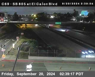 SB 805 at El Cajon Blvd (On Ramp)