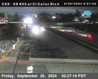 SB 805 at El Cajon Blvd (On Ramp)