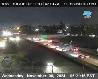 SB 805 at El Cajon Blvd (On Ramp)