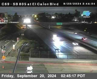 SB 805 at El Cajon Blvd (On Ramp)