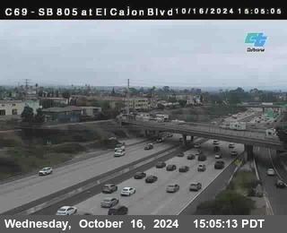 SB 805 at El Cajon Blvd (On Ramp)