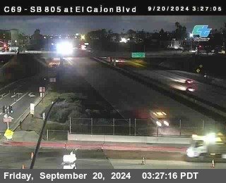 SB 805 at El Cajon Blvd (On Ramp)