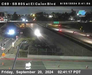 SB 805 at El Cajon Blvd (On Ramp)