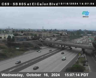 SB 805 at El Cajon Blvd (On Ramp)