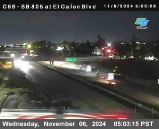 SB 805 at El Cajon Blvd (On Ramp)