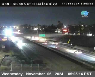 SB 805 at El Cajon Blvd (On Ramp)